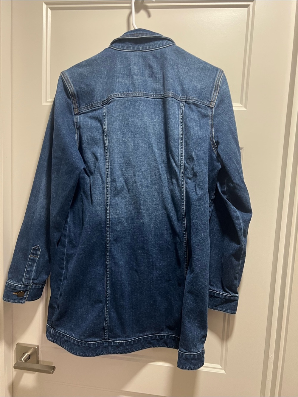 Liverpool Blue Longline Denim Jacket - Picture 2 of 3
